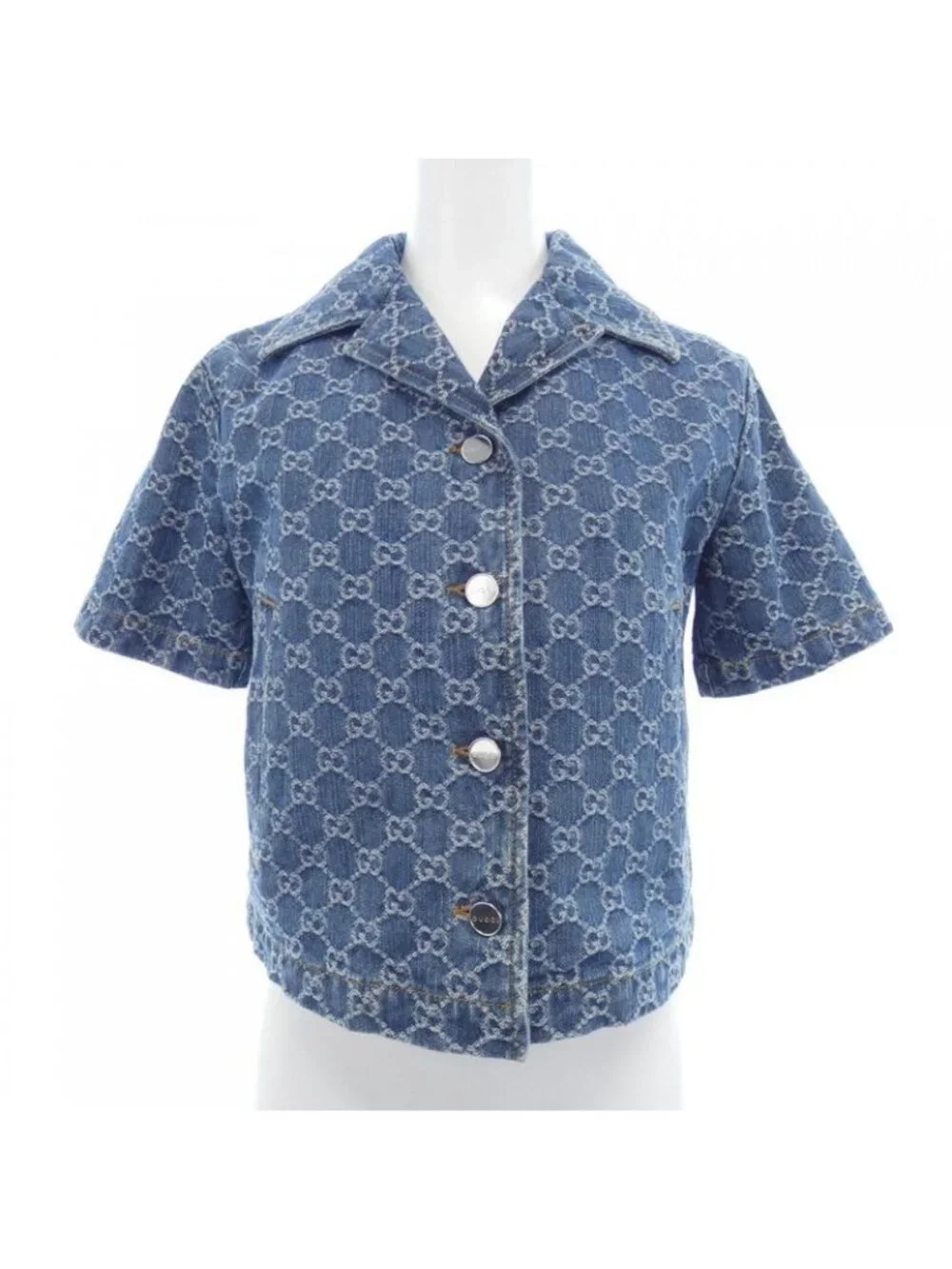 Gucci | Jackets & Coats | Sold Gucci Gg Denim Jacquard Top Jacket